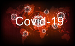 Coronavirus disease COVID-19 infection medical. New official name for Coronavirus disease named COVID-19, pandemic risk on world map background